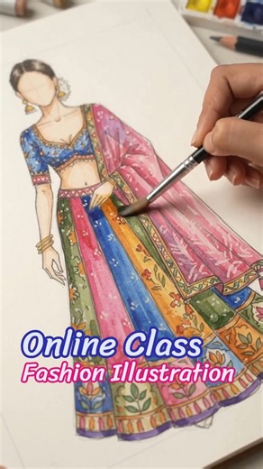 🎨 How to Sketch Stunning Fashion Designs #fashionillustration #onlineclasses
