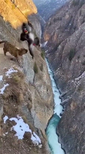 Surrounded! Mandrill’s Mind-Blowing Tactical Maneuver to Evade Two Predators