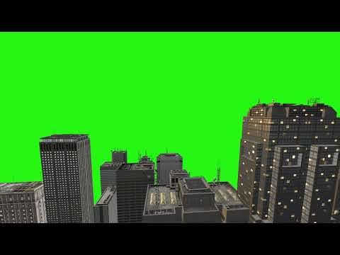 Green Screen City Background 4K | Cinematic Buildings VFX | No Copyright