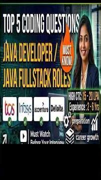 Java Developer Interview Questions #coding #trending #india #tcs #it #job #interview #java #new