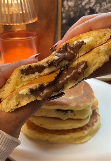 Receta de Nutella Doracakes: Pancakes con Centro de Nutella 🍫