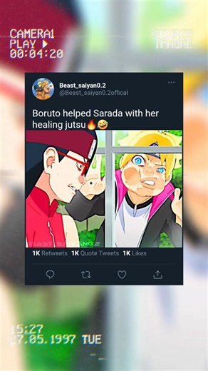 Boruto helped Sarada with her healing jutsu 🔥🤣 || sarada edit bad boy || boruto edit || naruto edit