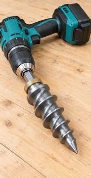 A Giant Screw on a Drill This DIY Idea Is Wild! #shorts #diy #restorationsskills