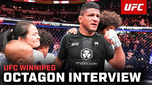 Gilbert Burns Octagon Interview | UFC Winnipeg