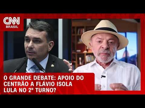 Apoio do centrão a Flávio isola Lula no 2º turno? | O GRANDE DEBATE