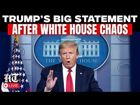 Donald Trump LIVE | Donald Trump Emergency Address After White House Event Chaos | Live Updates