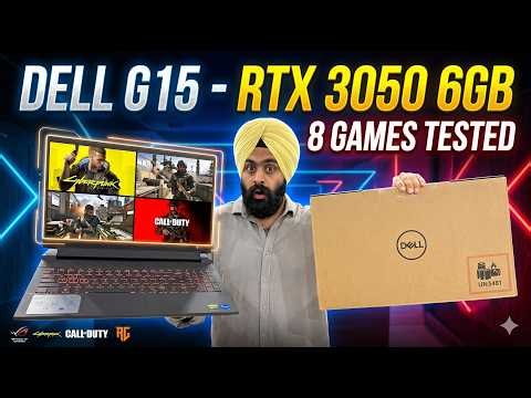 Dell G15 - i5 13450HX + RTX 3050 6gb - Unboxing & 8 Games Tested 🥶🤔😮