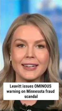 Leavitt issues OMINOUS warning on fraud scandal: 'People will be in handcuffs' #foxnews #us #shorts