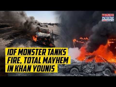 IDF's Monster Tanks Fire, Gaza In Horror As Buildings Crumble As Israel Hunts Hamas In Khan Younis