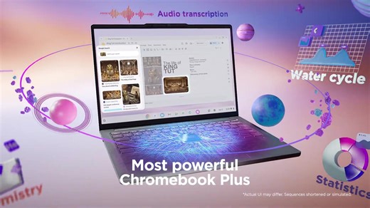 Lenovo’s first AI Chromebook Lenovo Chromebook Plus supercharged with Google AI
