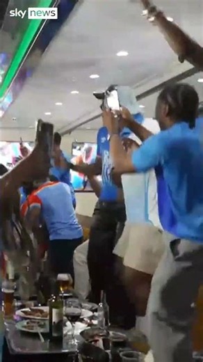 DR Congo v England: Fans react to goal by DRC