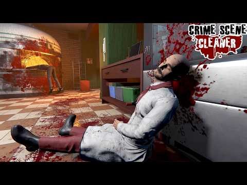 アプデがきた事件現場の死体掃除をしまくるゲームをやる【Crime Scene Cleaner】