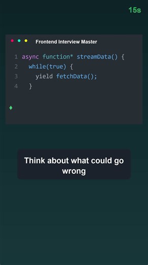 🚀 Async Generators: Real-Time Data Hack (2025 Interview Trick) | Frontend Interview Master