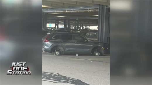 JUST ONE STATION: Tires stolen from several cars parked at Westwood train station