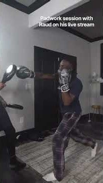 Padwork session with Raud on his live stream #streamer #boxing #raud #kickstreaming