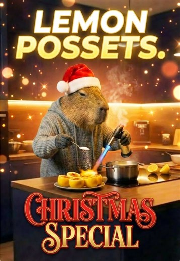 Christmas special 🍋🎄 Lemon Soufflé — real or fake? 🤔🔥 #capyjoecooks #realorfake #xmas