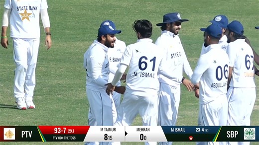 M. Ismail Takes 5 Wickets | PTV vs SBP | President's Trophy | 2025-26 | PCB | M2V1S #Presidentstrophy #ptvvssbp #pcb | Pakistan Cricket Team