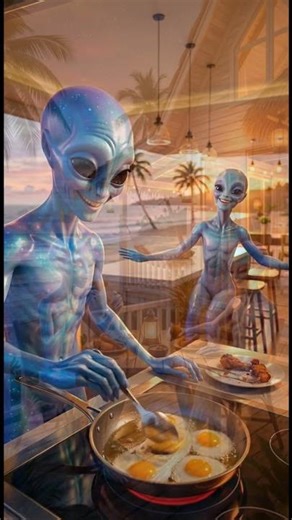 Serene Blue Aliens Beach House Relaxation