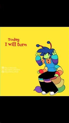 Today I will turn into a little Caterpillar / Apple🍎🐛 [OC - Ableton & Verdi] #oc #animation #trend