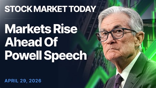 Stock Market Today: Dow Jones, Nasdaq Futures Gain Ahead Of Powell's Last Speech As Fed Chair