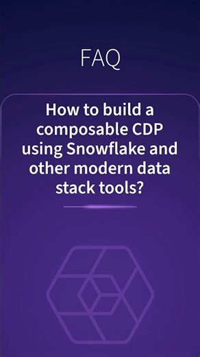 How to build a composable CDP using Snowflake and other modern data stack tools?#snowflake #snowplow