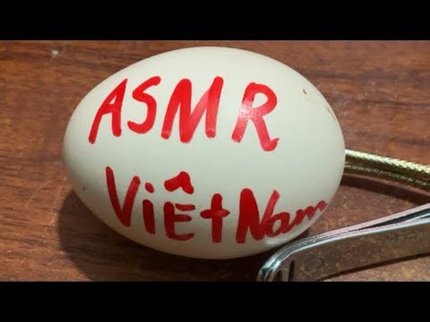 Raw egg peeling challenge : ASMR Live #165