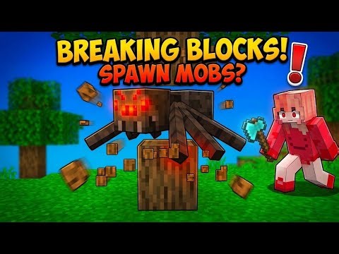 Minecraft, But Breaking Blocks Spawn Random Mobs 😥| ft. @AloneWolf2724 