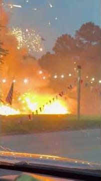 Huge Explosions Rock Oklahoma Neighborhood After Fireworks Stand Fire #shorts