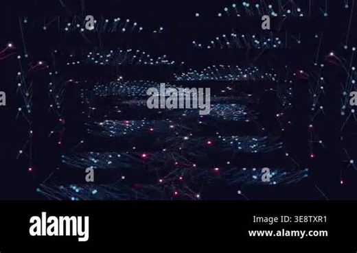 Abstract Digital Network Data Visualization Animation Stock Video Footage - Alamy