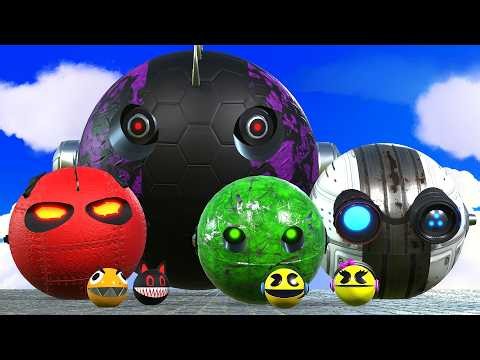 Robot Pacman vs Cartoon Cat vs Ms Pacman vs Monster Pacman 38