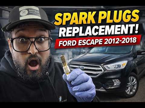 HOW TO REPLACE SPARKPLUGS ON FORD ESCAPE 2014-2018 AT HOME