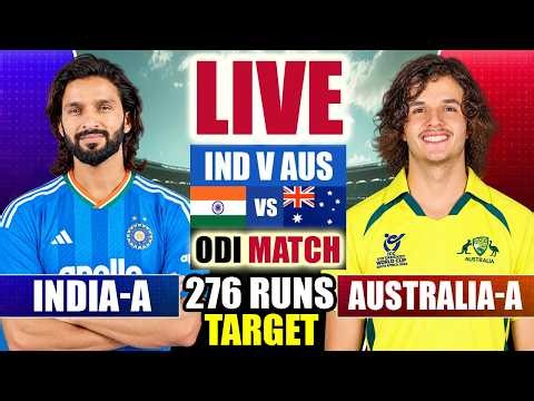 🔴 LIVE: IND A vs AUS A 2nd ODI | India A vs Australia A Live Today | Unofficial ODI