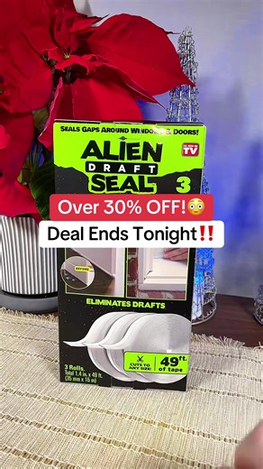 Alien Draft Seal Insulation Tape helps seal gaps around doors and windows to reduce drafts and improve indoor comfort. This self adhesive silicone weather stripping is easy to install and designed to create a tight seal that blocks cold air dust and noise while helping maintain consistent indoor temperatures. Ideal for under door gaps window edges and side seals in homes apartments and offices. #aliendraftseal #weatherstripping #draftstopper #TikTokShopHolidayHaul #NewArrivalsSurge Disclaimer: s