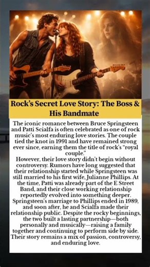 Rock’s Secret Love Story: The Boss & His Bandmate #usa #shorts #viral #hollywood