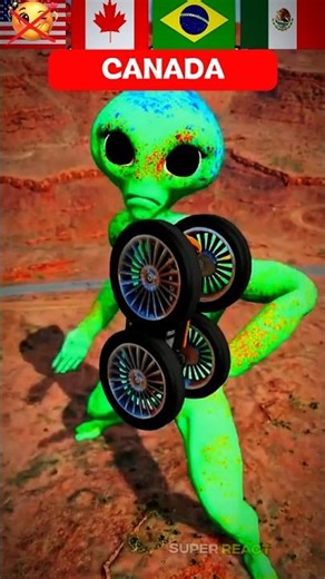 Alien vs Supercar! Can It Survive This Crazy Crash? 👽💥 #shorts #gta #beamngrao #automobile