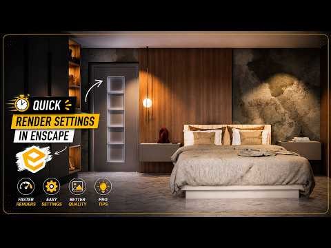 Quick Enscape Render Settings for Realistic Interiors