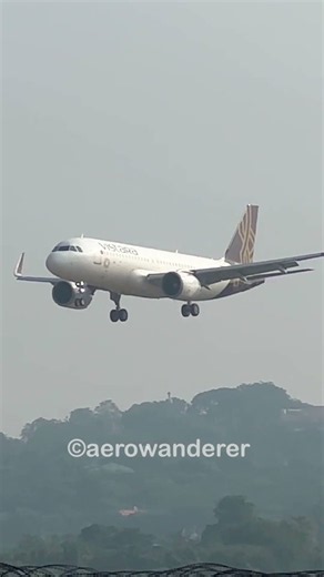 AIR INDIA A320NEO landing at Chennai Airport #shorts #aviation #plane #a320 #chennai #landing