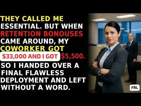 My Coworker Got a $33,000 Retention Bonus.I Got $5,500 – So I Walked Out at 4 A.M #workplacerevenge