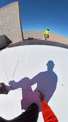 Measure and measure #roof #roofing #roofer #construction #tpo