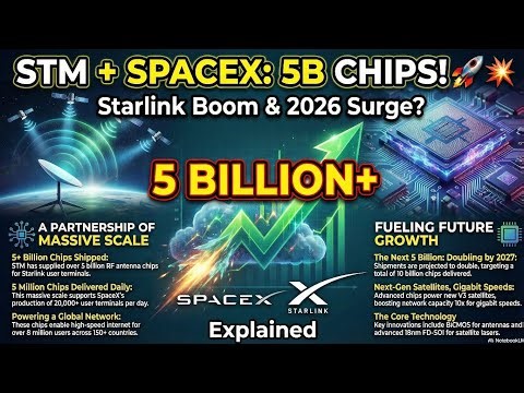 STM (STMicroelectronics) Stock Breakdown: 5 Billion+ SpaceX Starlink Chips & 2026 Growth Explained