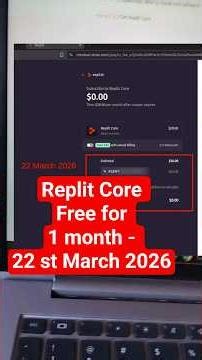 Get Replit Core Premium FREE for 1 Month! (Secret Code Inside) #replit #vibecoding #ai #tech