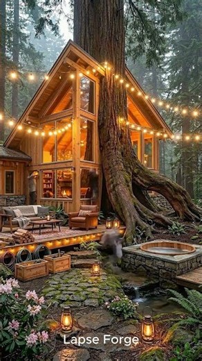 Magical Treehouse Built Inside a Giant Tree Forest Transformation #timelapse #beforeandafter