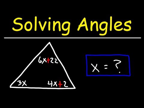 Solving Angles in a Triangle - GED Math