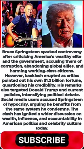 Bruce Springsteen Slammed After Blasting America’s Richest as Critics Call Out His $1.2B Fortune