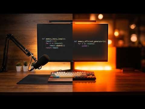 Python Loops vs Generators: Performance & Efficiency (ASMR Coding) #python #coding #programming