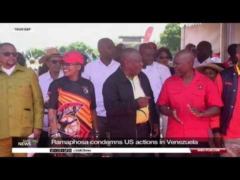Ramaphosa condemns US actions in Venezuela