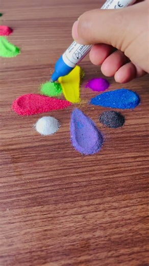 Simple Multicolour Rangoli Using Fork | Trending Rangoli 2025