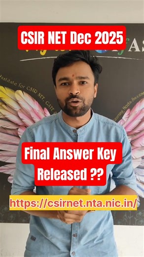 CSIR NET Dec 2025 | Final Answer Key Released | Check Your Score Now