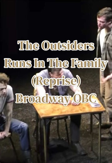 THE OUTSIDERS 🛞 Original Broadway Cast ⭐️ #theoutsiders #broadway #musical #theatre #musicaltheatre