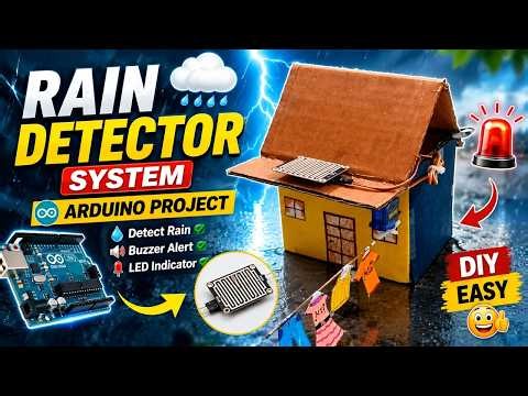 🌧️ How to Make Rain Detector System | Arduino Project | Rain Sensor with Arduino #arduinoprojects